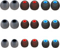 Silicone Replacement Earbud Tips Earbud Covers Ear Tips Fit for in-Ear Headphones (Inner Hole 3.8mm -5.1mm) Earbud Replacement Tips 9 Pairs