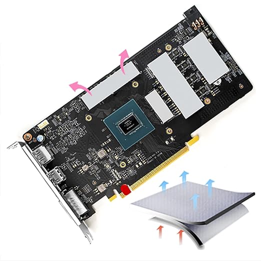 Thermal Pad 14.8 W/mK, 120x120x2mm, Non Conductive Heat Resistance High Temperature Resistance, Silicone Thermal Pads for Laptop Heatsink GPU CPU LED Cooler (2mm)