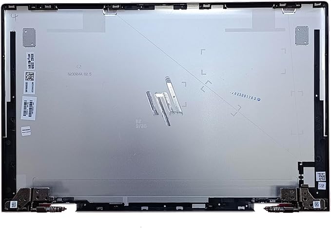 Replacement Laptop LCD Cover Back Rear Top Lid with Hinges for HP Envy X360 15-ED 15M-ED 15T-ED L93203-001 L93204-001 (Silver)