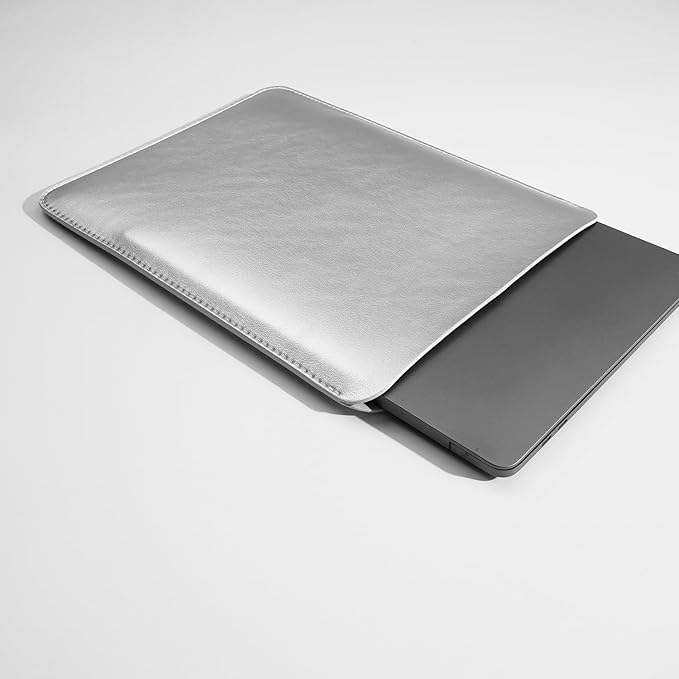 Laptop Sleeve 13 Inch Compatible with 2024 MacBook Air 13 A3113 M3 A2686 M2, New MacBook Pro 13 M2 M1 Color Silver