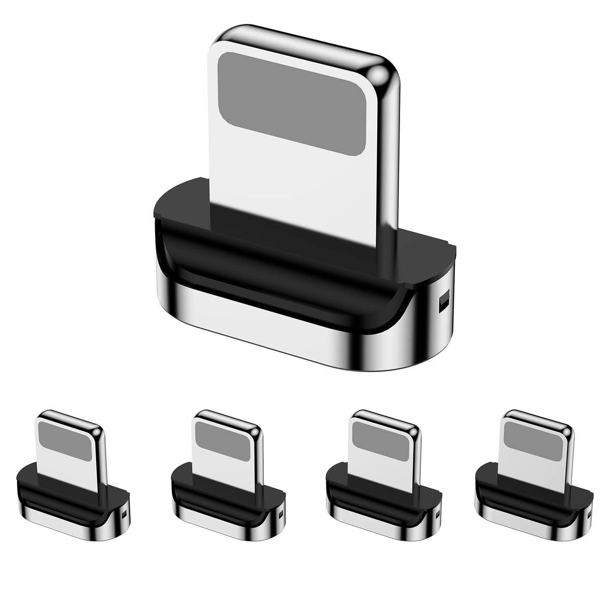 CNakdDG Magnetic Connector Tips Head for USB-C Android Devices (4 Pack), only Compatible 5A Magnetic Charging Cable or Magnetic Adapter