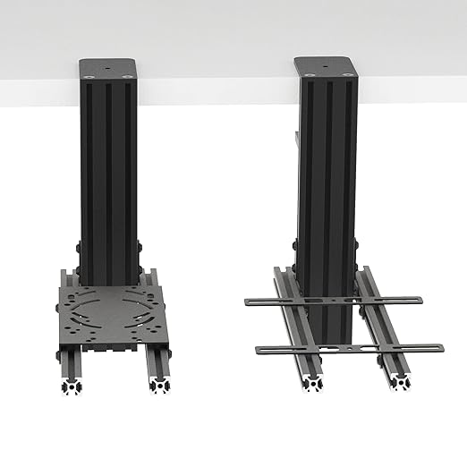 Hikig 2 Set Desk Mount for Flight Sim Game Joystick, Throttle and HOTAS Systems - Compatible With Logitech X56, X52, X52 Pro, Thrustmaster T-Flight HOTAS, T.16000M, TCA