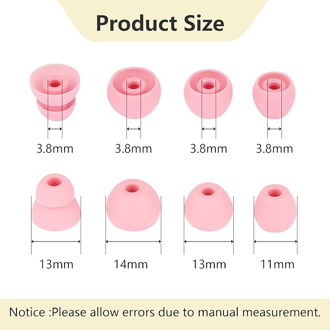Replacement Earbud Tips Silicone Ear Tips Compatible with Powerbeats Pro Beats Wireless Earphone Headphone Earbud Rubber Tips Earbud Covers 4 Pairs