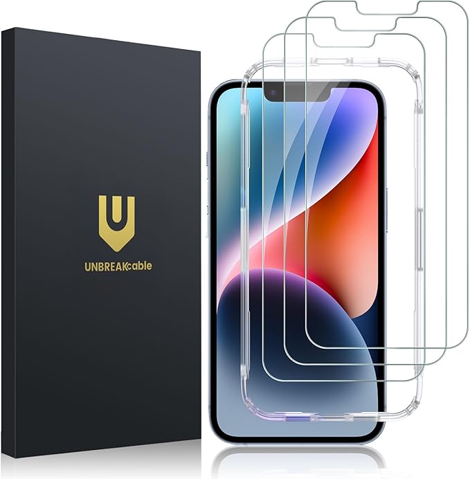 UNBREAKcable 3-Pack Screen Protector for iPhone 11 Pro/X/XS,Tempered Glass