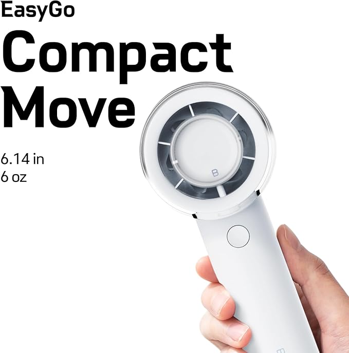 Bluefeel Portable Handheld Turbo Fan, 5-Speed Mini Personal Fan with Adjustable Turbo Mode, 16H Max Cooling Time, and 3000mAh USB Rechargeable Battery for Travel/Outdoor/Home/Office (Lime Green)