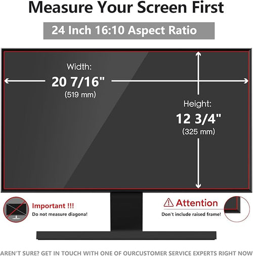 24 Inch Computer Privacy Screen Shield 2 Pack for 16:10 Widescreen Desktop