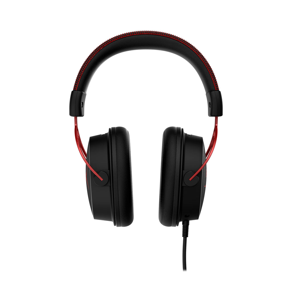HyperX Cloud Alpha - Gaming Headset, Dual Chamber Drivers, Legendary Comfort, Aluminum Frame, Detachable Microphone, Works on PC, PS4, PS5, Xbox One, Xbox Series X|S, Nintendo Switch and Mobile – Red
