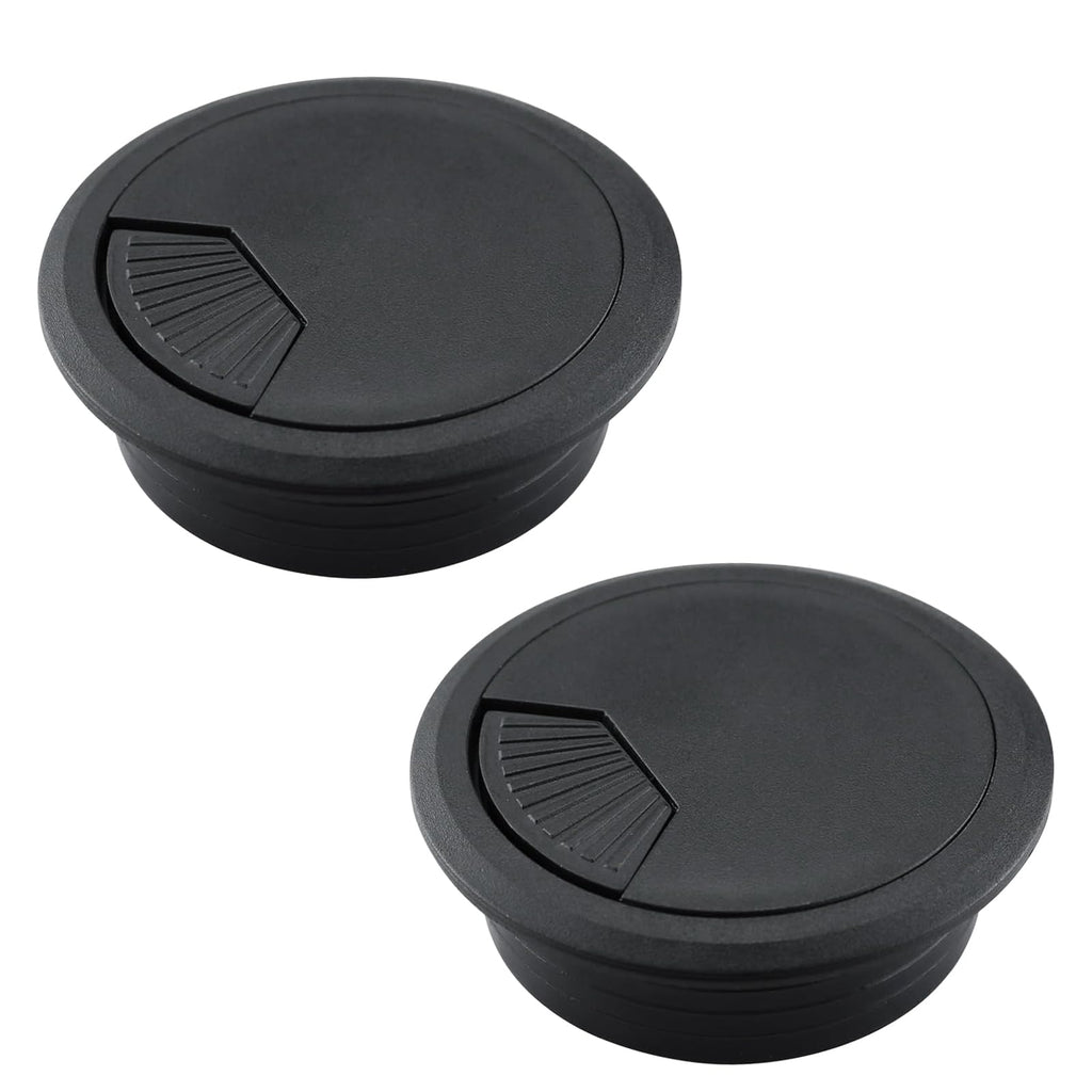 EASYEAH 2 Pcs Desk Grommet 2-1/16" / 53 mm, Desk Cord Hole Cover