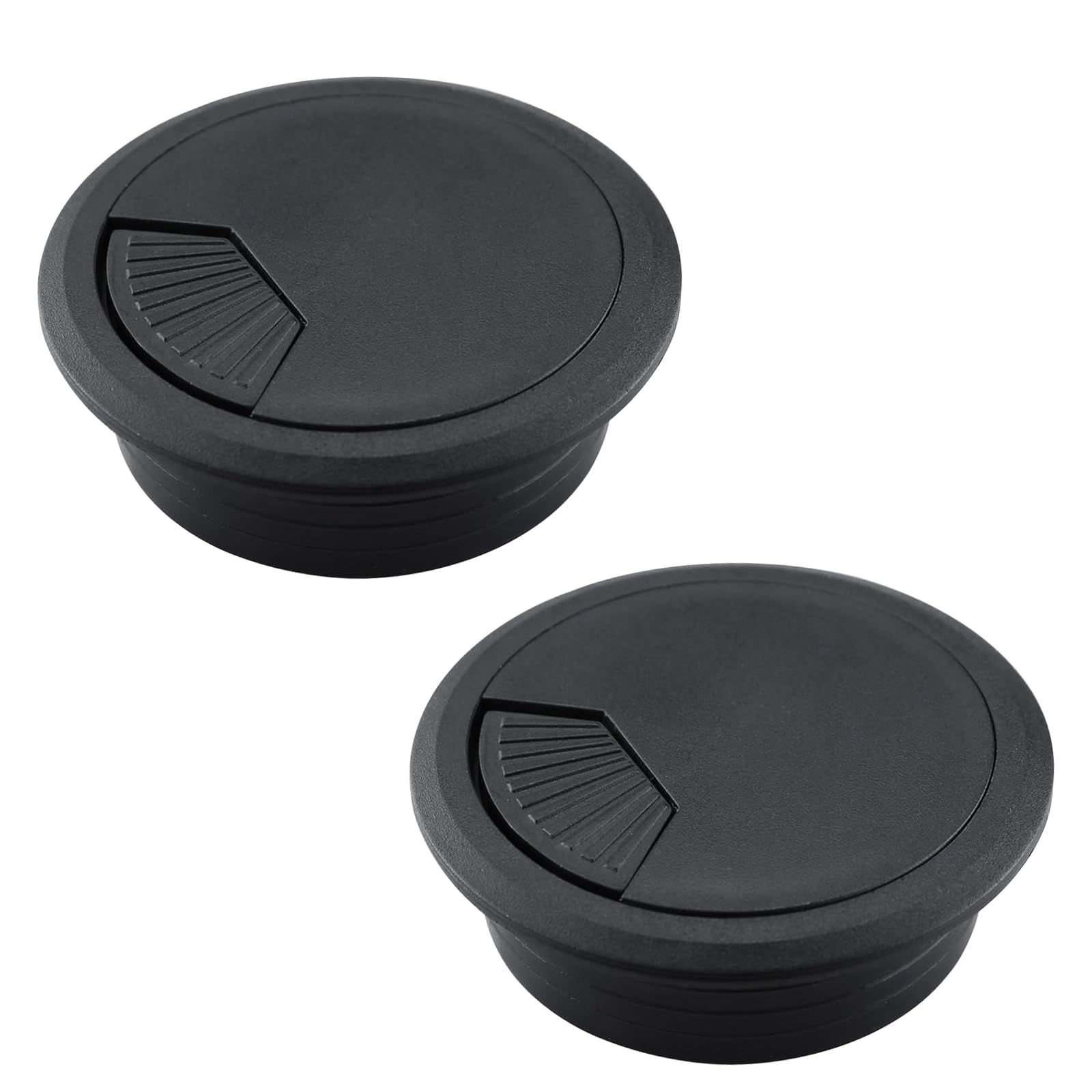 EASYEAH 2 Pcs Desk Grommet 2-1/16" / 53 mm, Desk Cord Hole Cover