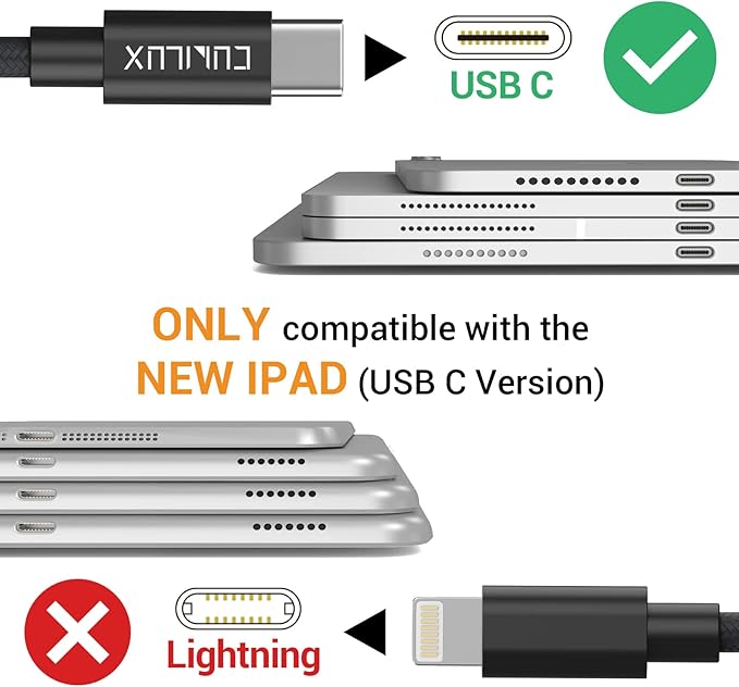 Cubilux USB C Dual Headphones Adapter, Type C to Double 3.5mm Earphone Audio Splitter Compatible with iPhone 16/15, iPad Pro 13/12.9/11 iPad Air 13/5th/4th, Samsung S25/S24/S23 Tab S10/S9/S8