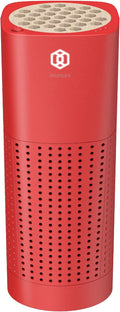 IMUNSEN M-003R True HEPA 13 Filter Air Purifier for Car, Desk, and Office with Carbon Deodorization Filter, 4-Stage Filtration, Smoke, Odors, Allergens, USB Port 5V, Made in Korea - Red