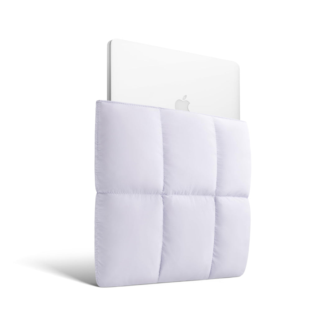 Comfyable Puffy Laptop Sleeve 13 Inch 14 Inch, Quilted Puffer Laptop Carrying Case for Women, Pillow Case Compatible with MacBook Air/Pro M5 M4 M3 M2 Pro/Max 2026, 13" MacBook Neo A18, Lavender