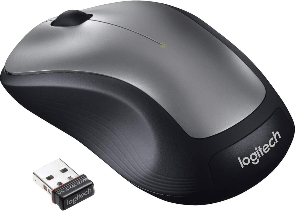 Logitech MK335 Full Size Quiet Wireless Keyboard Mouse Combo - Black/Silver