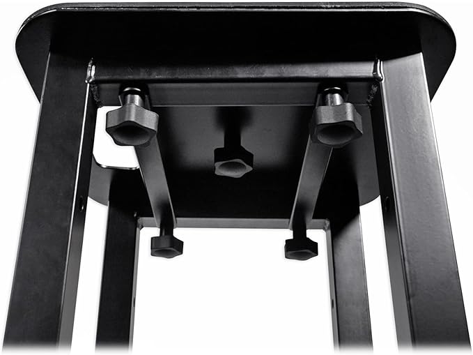 Rockville RTP82B 8 ft Adjustable Black Totem Moving Head Light Stand, Dual Scrims, Travel Bags, Speaker Mount, for DJs and Stage Lighting
