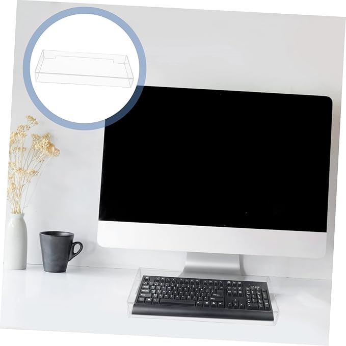Cabilock Clear Desktop Computer Keyboard Cover Skin, Keyboard Cover, Acrylic Computer Mechanical Protector Skin Waterproof