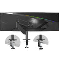 Pholiten Premium Aluminum Heavy Duty Monitor Arm, Ultrawide Monitor Mount with Clamp/Grommet Mounting Base, Adjuastable Gas Spring Arm for up to 43 inchs and 28.6lbs, Black