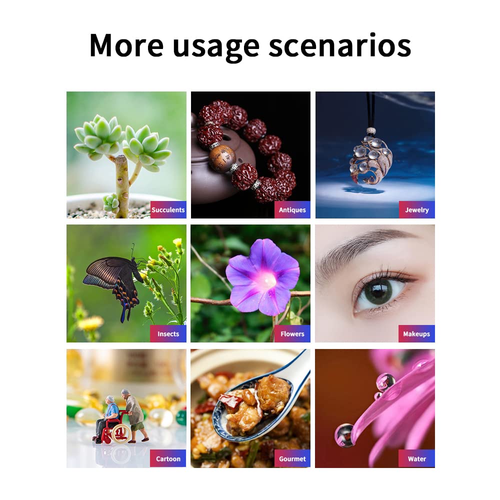 Jevocom 30-120mm Cell Phone Macro Lens, for ipad,iPhone,Samsung, Android, Pixel,Phone Macro Lens