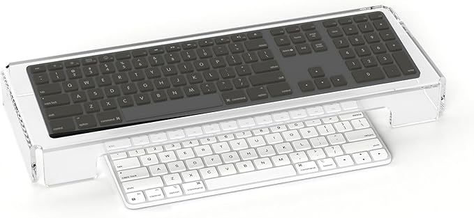 Acrylic Computer Keyboard Cover, Mechanical Keyboard Dust Cover PC Keyboard Cat Protector, Cat Keyboard Protector (1 Pack, Clear)