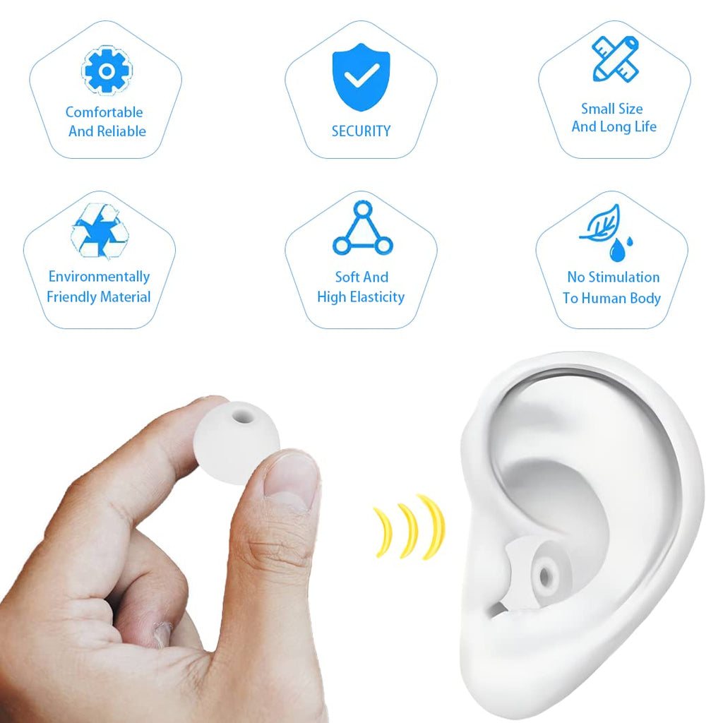 Earbud Tips Replacement Earbud Tips Earbud Replacement Tips Headphones Replacement Ear Pads Ear Tips for Earbuds Compatible with Powerbeats Pro Beats Wireless Earphone Headphones 4 Pairs (Light Grey)