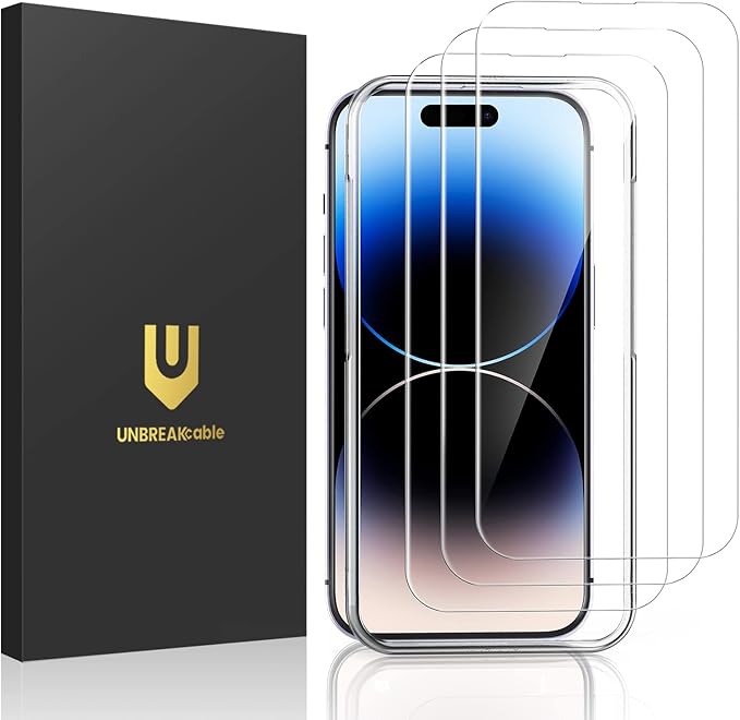 UNBREAKcable 3-Pack Screen Protector for iPhone 16e Tempered Glass