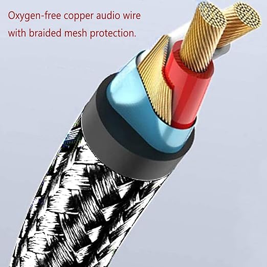 3 in 1 Audio Cable, iOS Phone/3.5mm AUX/USB C to 2 RCA,Stereo Audio Adapter for iPhone/Type C Phone/AUX to Amplifier/Sound Box & Home Theater etc.4.2FT