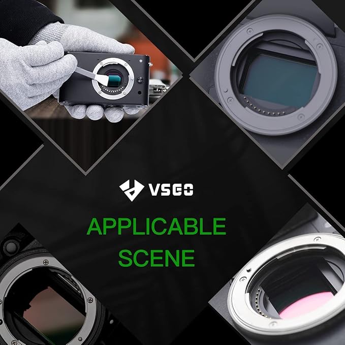 VSGO 4/3 Sensor Cleaning Kit for Mirrorless MILC and ILDC Cameras, 6pcs Micro Four Thirds CMOS Cleaner Swabs (12mm) and 10ml Cleaner Included (VS-S01E)