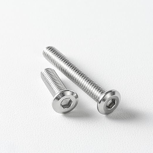 3/16-24 x 1-1/4" (30 Pack) Flat Head Hex Socket Cap Screws Bolts, 304 Stainless Steel 18-8, Hex Drive, Bright Finish, Fully Machine Thread