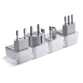 Ceptics European Plug Adapter 4 Pack Set, USA to Europe, Italy, Germany, England, Spain, Italy, Iceland, France (Type C, E/F, G, L) - for Your Cell Phones, Tablets, iPhone, Camera (CT-EU-4SET)