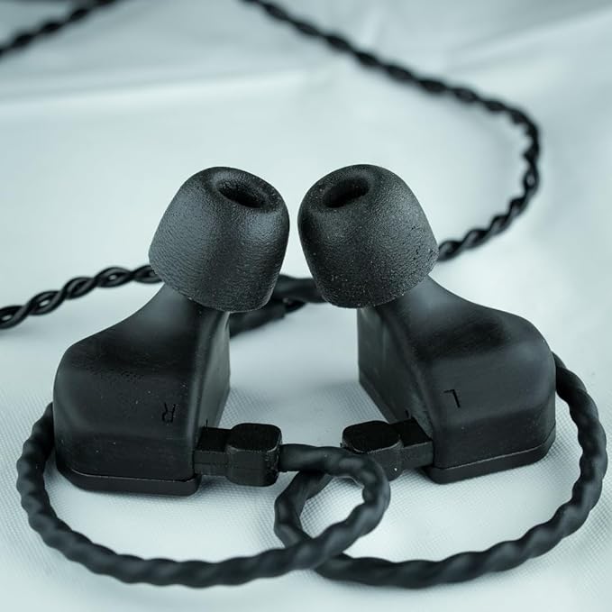 Comply 600 Core Series | Memory Foam Replacement IEM Ear Tips for Truthear, Sennheiser, Moondrop & More | Superior Noise Isolation, Ultimate Comfort, Secure Fit | Black, Medium (3 Pairs)
