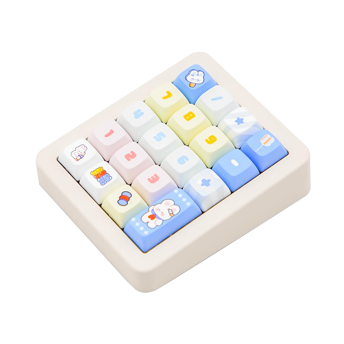 Adventurers K812 Wired Mechanical Numeric Keypad, 19-Key Hot-Swappable RGB Numpad, Macro Programmable, Detachable Type-C Cable, Game/Office Mode Switch – for PC/Laptop/Desktop (Purple)