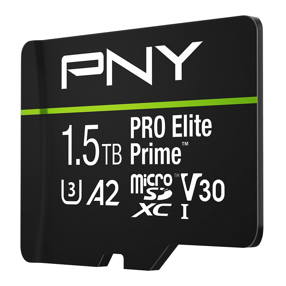 PNY 128GB PRO Elite Prime C10 U3 V30 A2 microSDXC Flash Memory Card 2-Pack