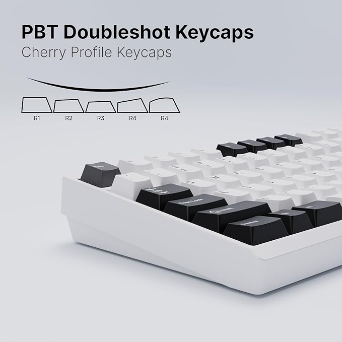 Chilkey ND TKL Aluminum Mechanical Keyboard, 87 Keys Tenkeyless Wireless Gaming Keyboard, Tri-Mode BT5.3/2.4GHz/USB-C PBT Keycaps Hot Swappable Custom Key Board for Windows Laptop Office PC
