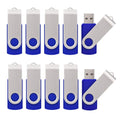 KALSAN 10 Pack 8GB USB Flah Drive USB 2.0 USB Thumb Drives-Blue