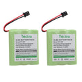 Tectra 2-Pack BT-905 Cordless Phone Battery for Uniden BT905 BT-800 BT-1006 BBTY-0444001 BBTY-0449001 Panasonic P-P501 P-P508 AT&T 200 24032 Cordless Telephones