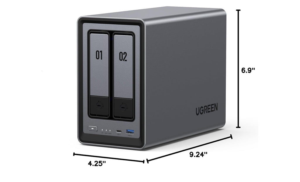 UGREEN NAS DXP2800 2-Bay for Advanced Home Users, Remote Workers & Creators