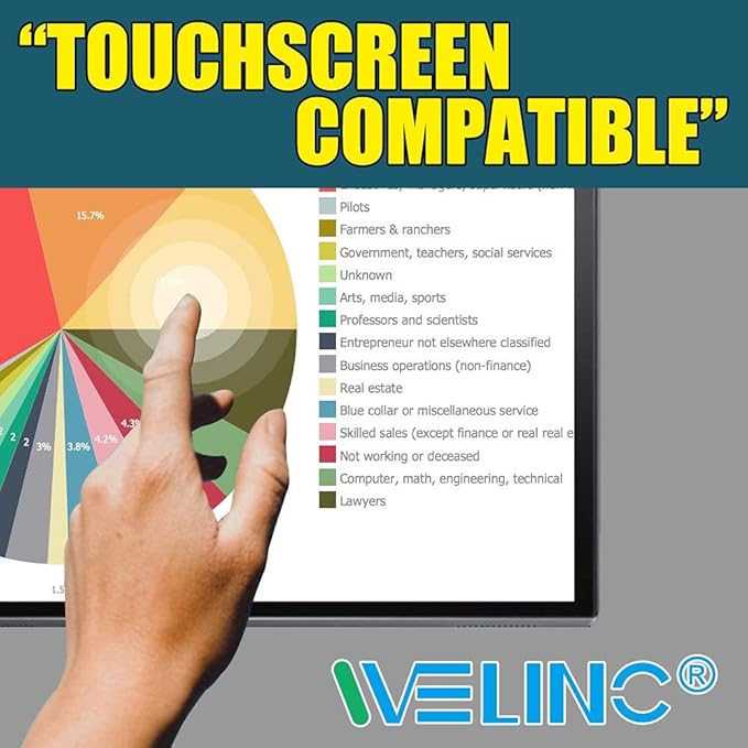 13.3 Inch - 16:9 Aspect Ratio, Width 11.56 Inch (294 mm), Height 6.5 Inch (166 mm), Please Measure The Horizontal and Vertical Sizes of The Screen excluding Edge Before Purchasing.