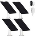 Solar Panel Charger Compatible with Arlo Pro 3/Pro 4/Pro 5S/Ultra/Ultra 2/Go 2 Continuous Power Supply IP65 Weatherproof with 9.8ft Charging Cable and Adjustable Wall Mount 4 Pack
