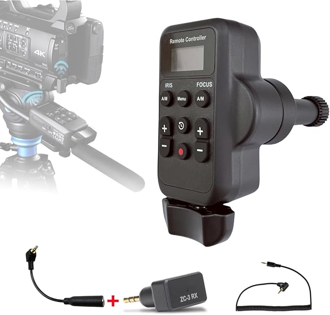 Wireless LANC Controller Camcorder Remote Control for Canon G70 XA11 XA50 XA55 XF405 G60 G26 for Sony Z150 NX100 NX70 NX80 NX3 NX200 Zoom Controller for LANC or Remote Jack (2.5 mm)