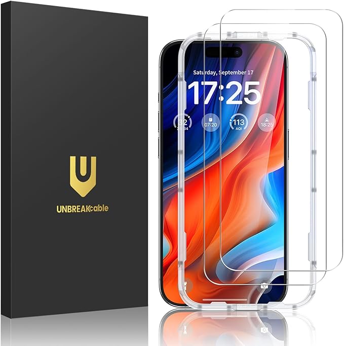 UNBREAKcable 2-Pack Screen Protector for iPhone 13 Pro/14/13
