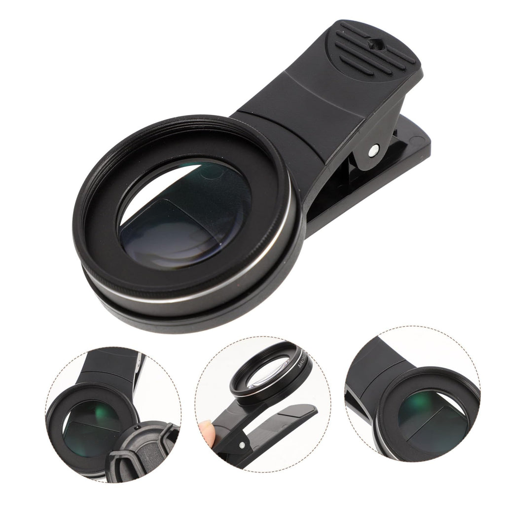 Hemobllo 15X Macro Lens External Phone Lens with Clip Holder High Definition Phone Camera for Flower Jewelry Insect Photography Portable Magnifying Attachment