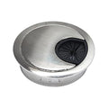 1 Pcs Desk Grommet 2" / 50 mm, Desk Cord Hole Cover, Cable Grommet Metal Zinc Alloy Materilal, Desk Hole Grommet for Home & Office Pc, Detachable Cable Cord Organizer-Brushed Silver