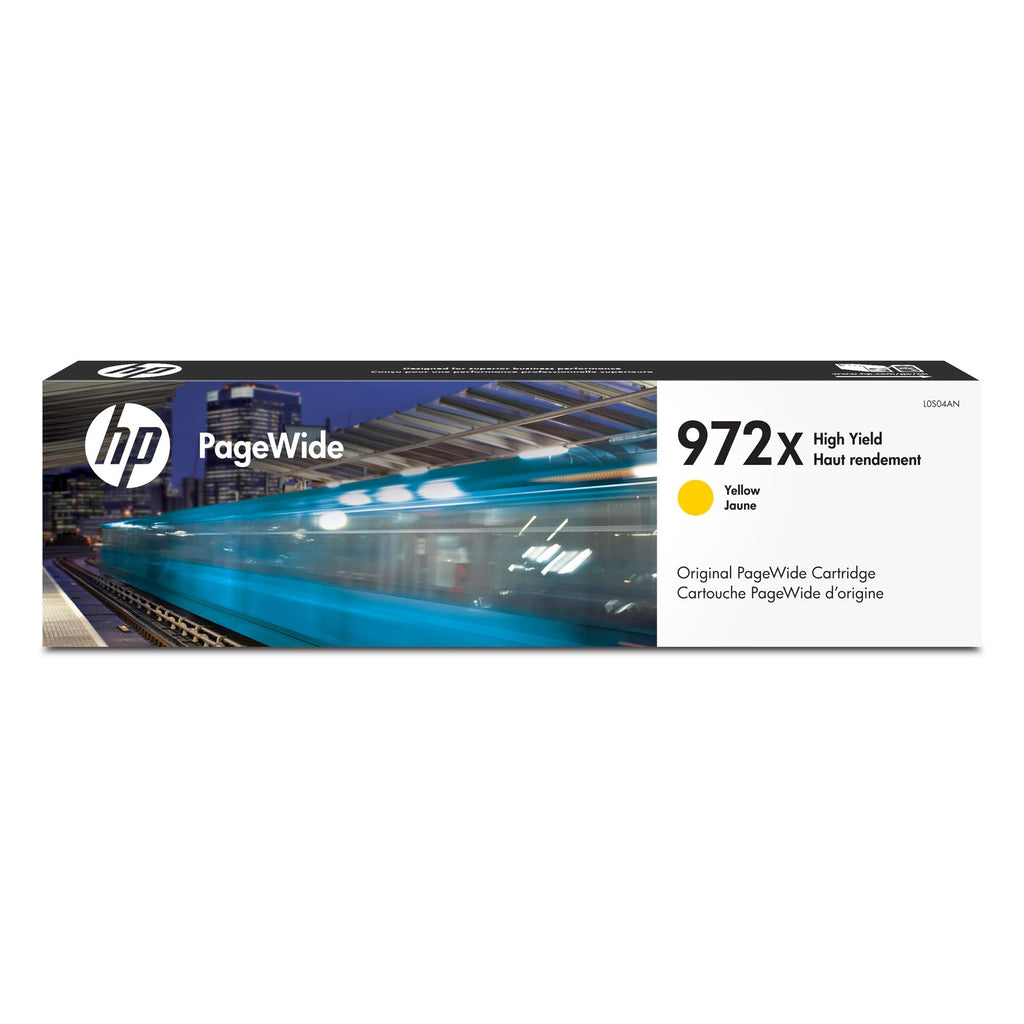 HP 972X PageWide Ink Cartridge | High Yield Yellow | Works with Pro 452, 477, 552dw, 577 Series | L0S04AN