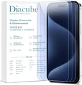 3-Pack Anti-Blue Light Matte Screen Protector For iPhone 15 Pro [Support Fingerprint Unlock] Anti-Glare, Anti-Fingerprint [Eye Protection] Bubble-Free Installation with Alignment Jig