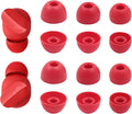 Replacement Silicone Ear Tips for Beats Fit Pro/Studio Buds/Studio Buds+ Headphone, 6 Pairs Earbuds Eartips L/M/S, Eargels Set Fit in Case, Earplug Ear Cap (Red)