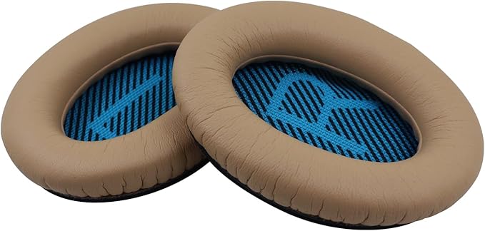 Replacement Ear Pads for Bose QuietComfort 35 35 II 15 25(qc 35 25 15/QC35 ii), Headphone Ear Covers, High Density Memory Cotton, Soft Leather, Adaptive Noise Isolation Headphones Pads Cushions