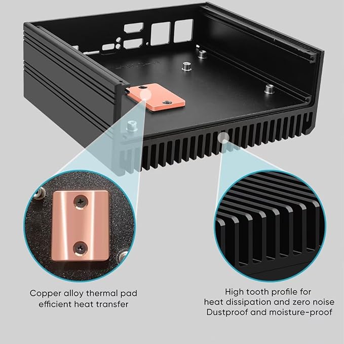 Firewall Micro Appliance Core N150,4xi226-V 2.5G Fanless Mini PC,DDR5,2*NVMe 2*SATA,6*USB,2*HDMI,Type-C,DP,Firewall Mini PC NAS Server