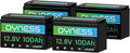 12V 100Ah LiFePO4 Lithium Battery (4 Pack) BCI Group 31 with Low-Temp Protection, A+ Grade Cell Built-in 100A BMS, 12 Volt Lithium Battery Perfect for RV, Solar System, Off-Grid, Home Energy