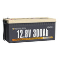 Power Queen 12V 300Ah Lithium Battery, 3840Wh LiFePO4 Battery with 2560W Power Output, Up to 15000+ Deep Cycles, BMS Protections for Solar, RV Motorhome, Marine, Off-Grid