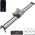 NEEWER 47.2"/120cm Motorized Camera Slider, App Wireless Control DSLR Carbon Fiber Dolly Rail Slider with 4400mAh F750 Battery (Charger Not Included), Support Video Mode, Time Lapse Photography, ER1