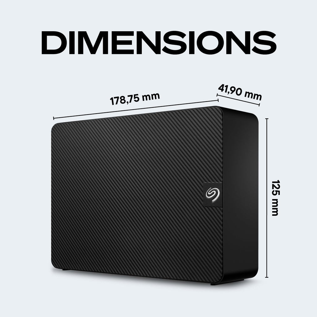Seagate Expansion 12TB External Hard Drive HDD - USB 3.0, with Rescue Data Recovery Services (STKP12000400)